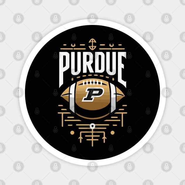 PURDUE Football Tribute - Football Purdure University Design Purdue Tribute - Football Player Magnet by TributeDesigns